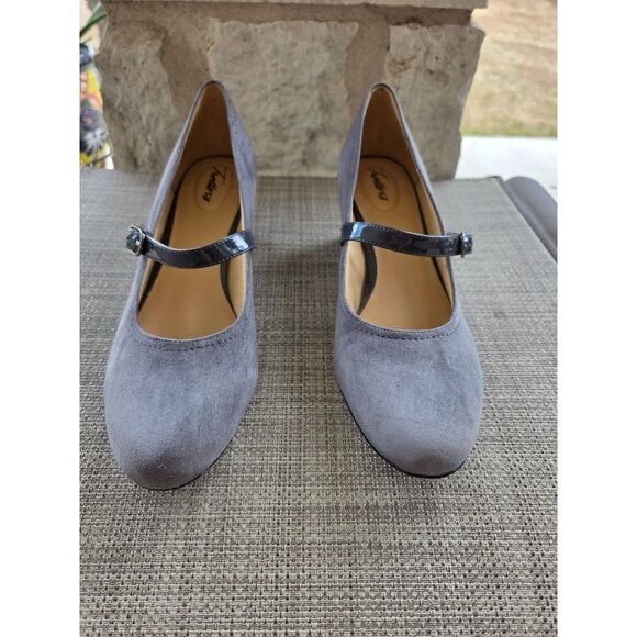 Trotters Women’s Mary Jane Block Heel Pumps Gray Size 12M (T1650-059) - Picture 1 of 10